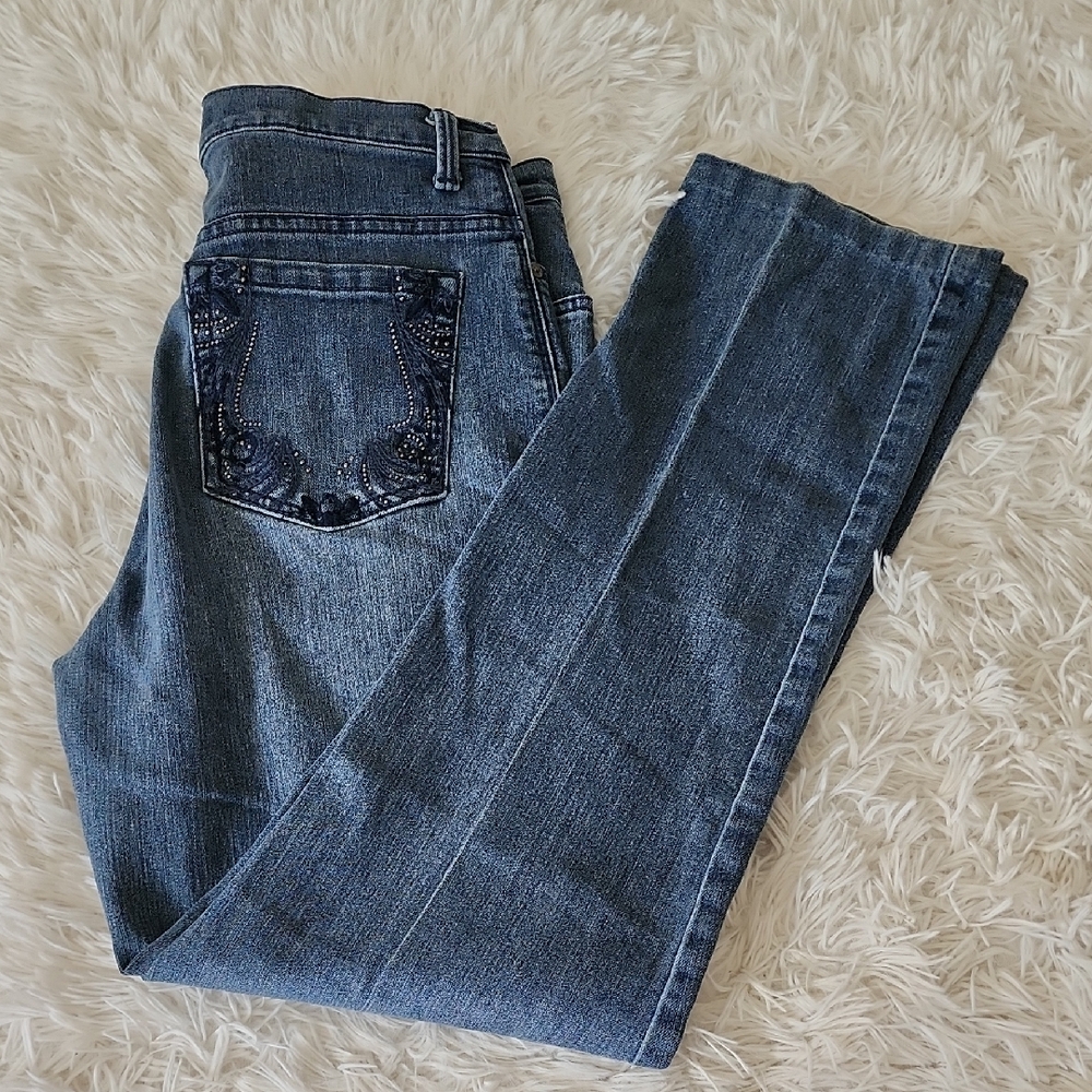 Gloria Vanderbilt Denim Jeans Amanda Classic Blue Denim Jeans